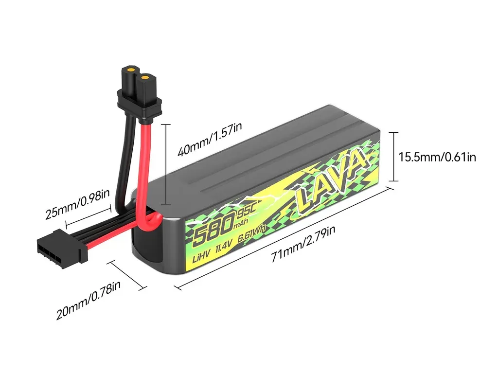 Akumulator BetaFpv LAVA Series II 3S 680mAh (95C) - 1szt