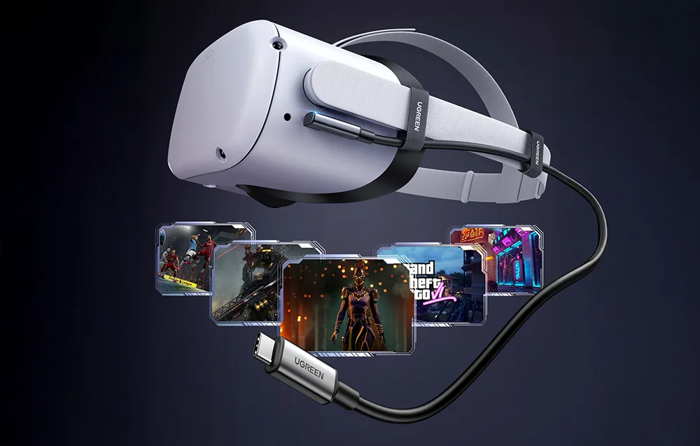 gogle VR z kablem Ugreen
