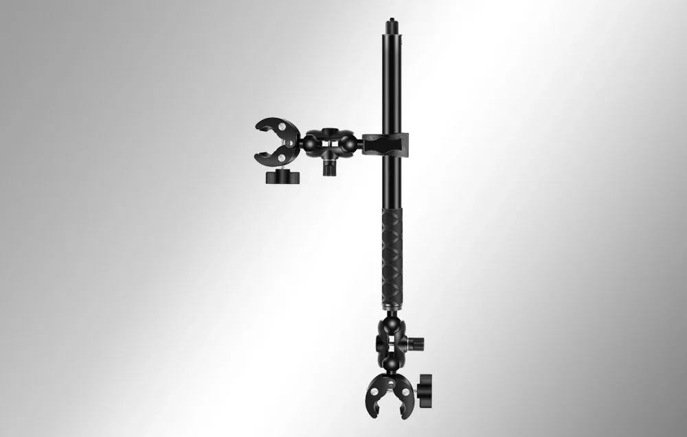 Dual-clamp PULUZ mounting system for enhanced camera stability