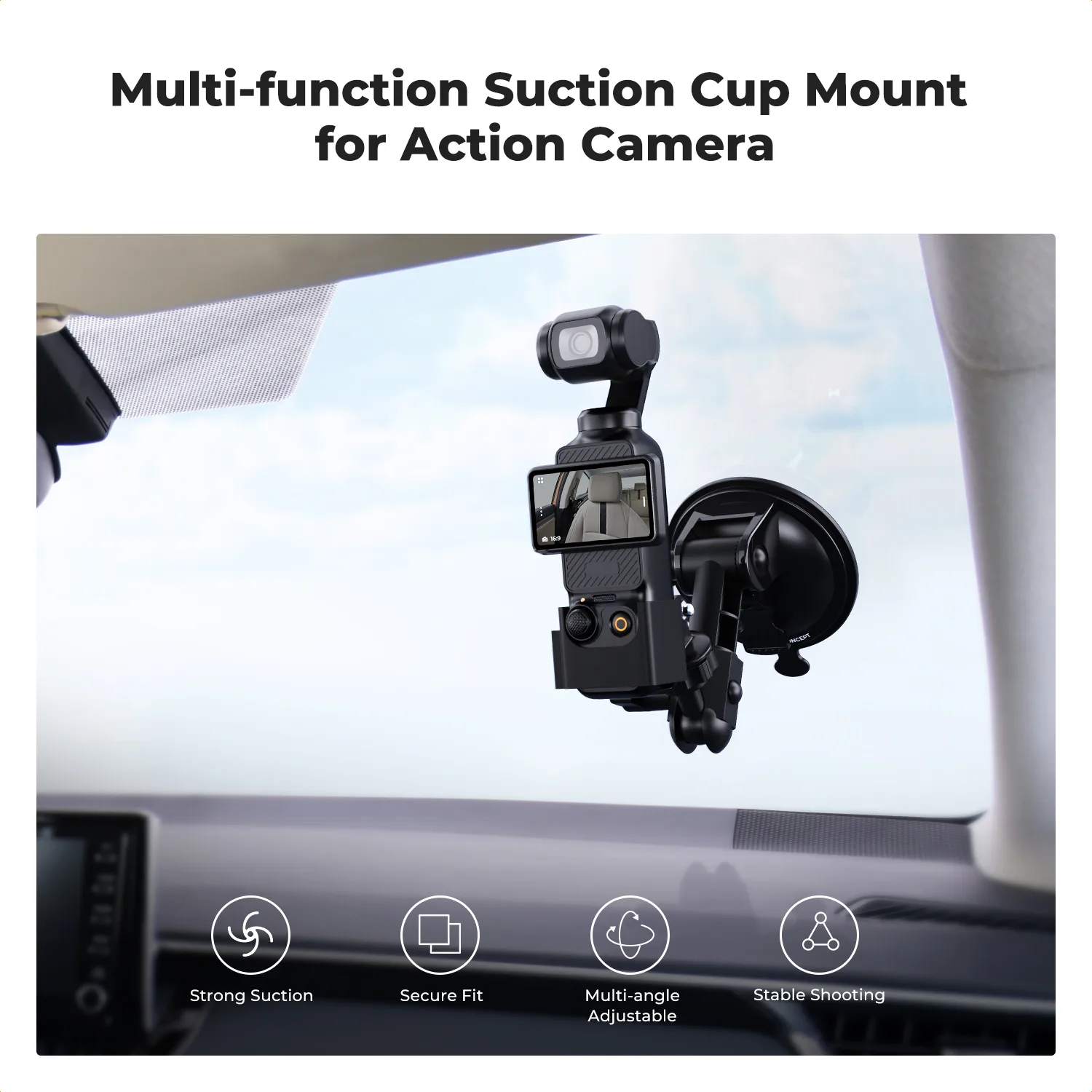 K&F Concept suction cup mount for DJI Osmo Pocket 3