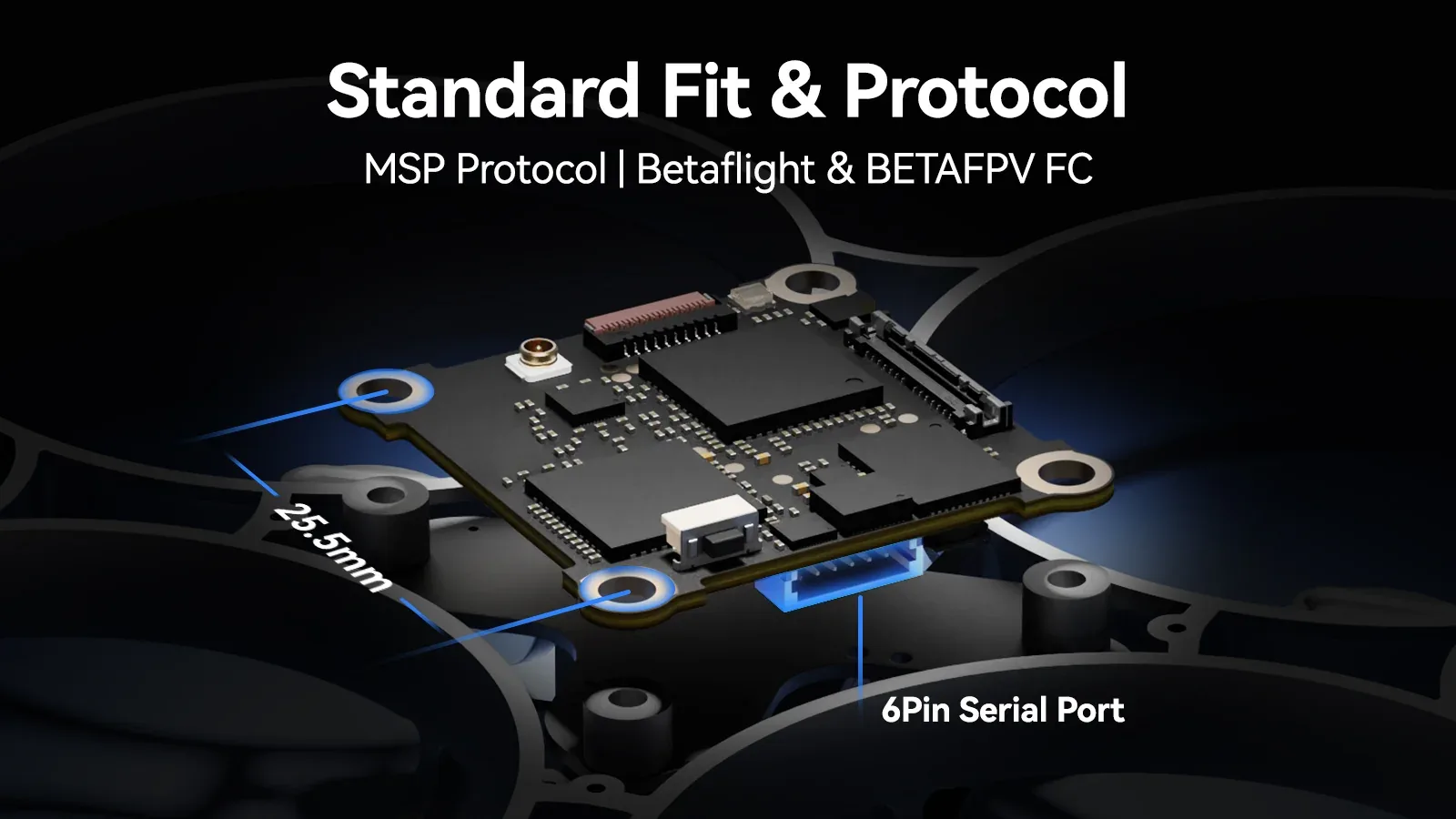 BETAFPV P1 Air Unit HD VTX standard connector and protocol compatibility