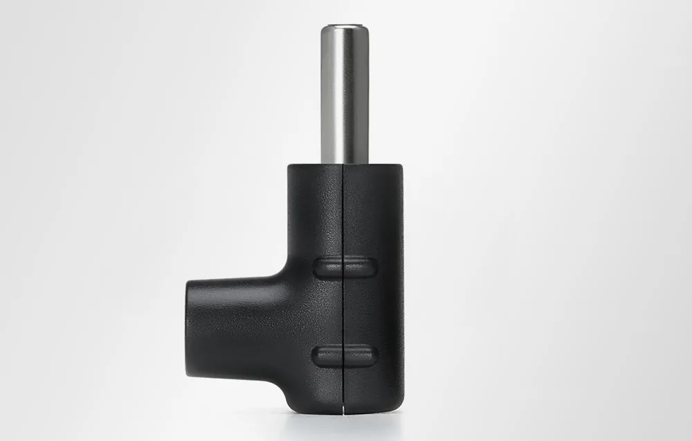 DJI Mic Series USB-C to USB-C L-shaped mobile adapter on a light background