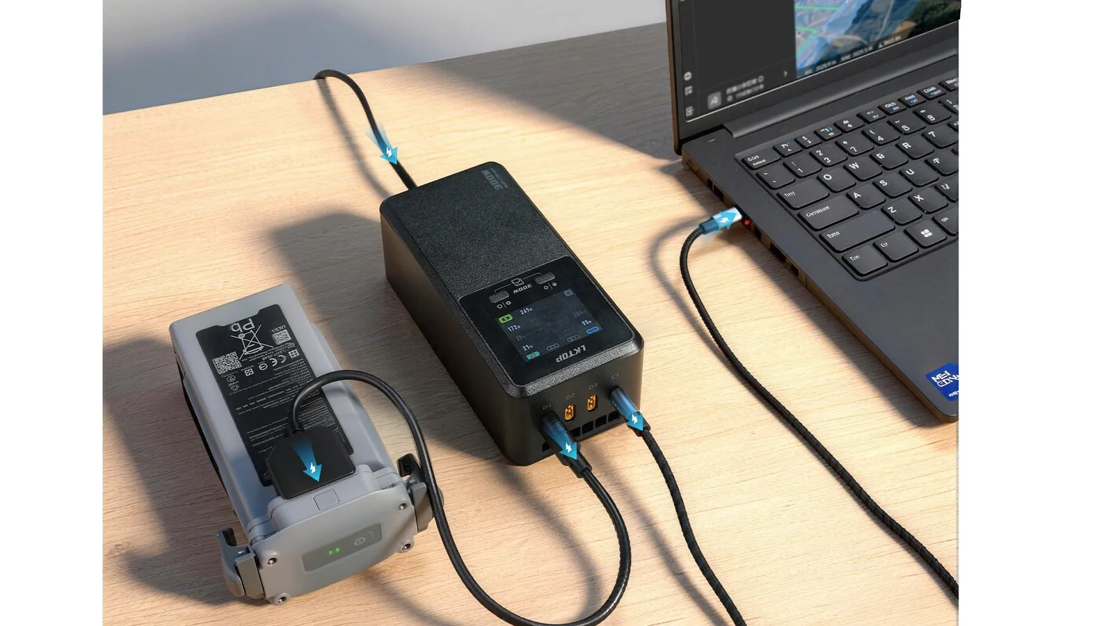 100W USB-C C1 port on the LKTOP 300W charger