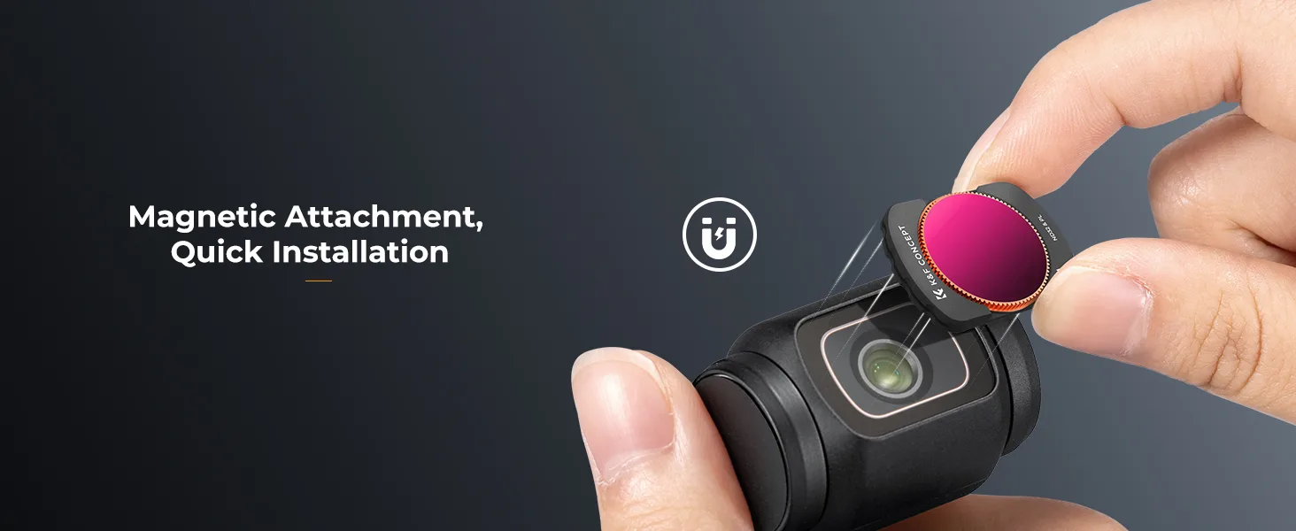 Zestaw 4 filtrów ND/PL K&F Concept do kamery DJI Osmo Pocket 3 / 4