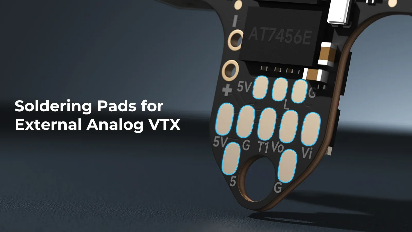 Matrix 1S 4IN1 FC – pola lutownicze dla zewnętrznego analogowego VTX