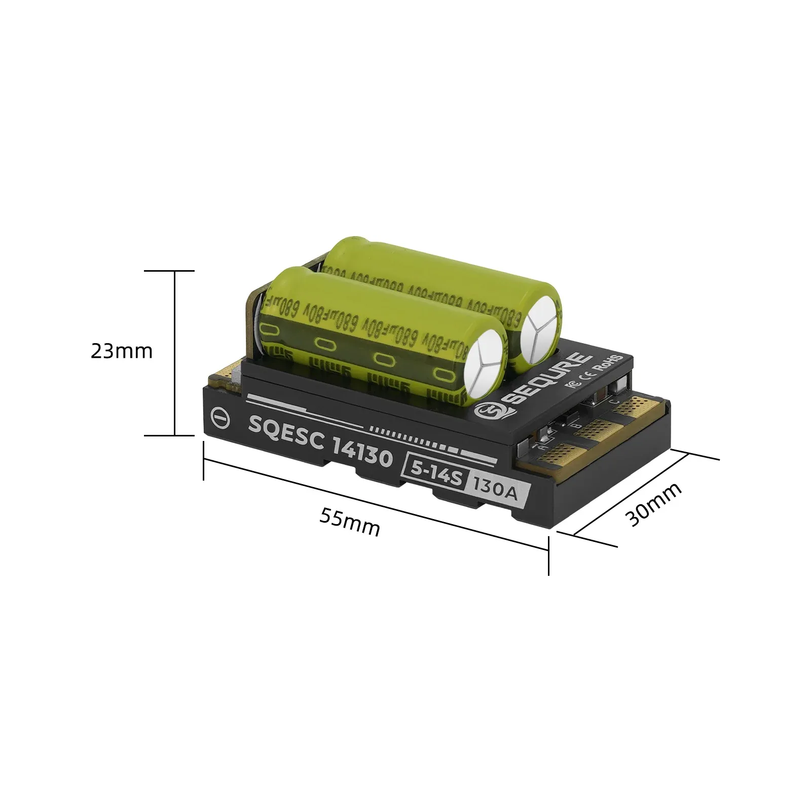 SEQURE SQESC 14130 wymiary 55 x 30 x 23 mm