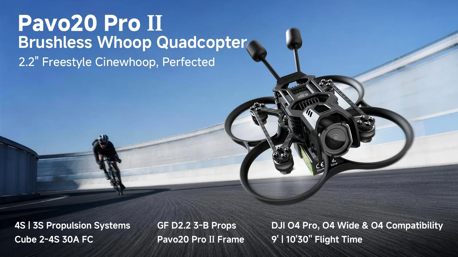 Bezszczotkowy quadcopter typu whoop Pavo20 Pro II