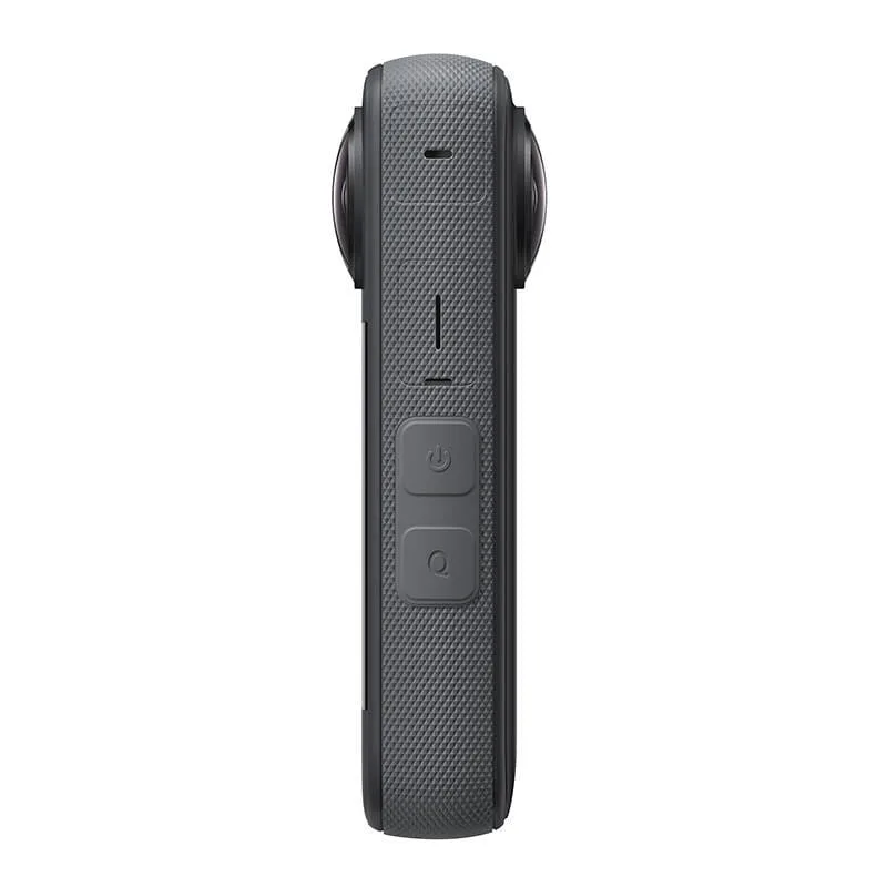 Kamera Insta360 X3 - boczne przyciski sterowania na obudowie