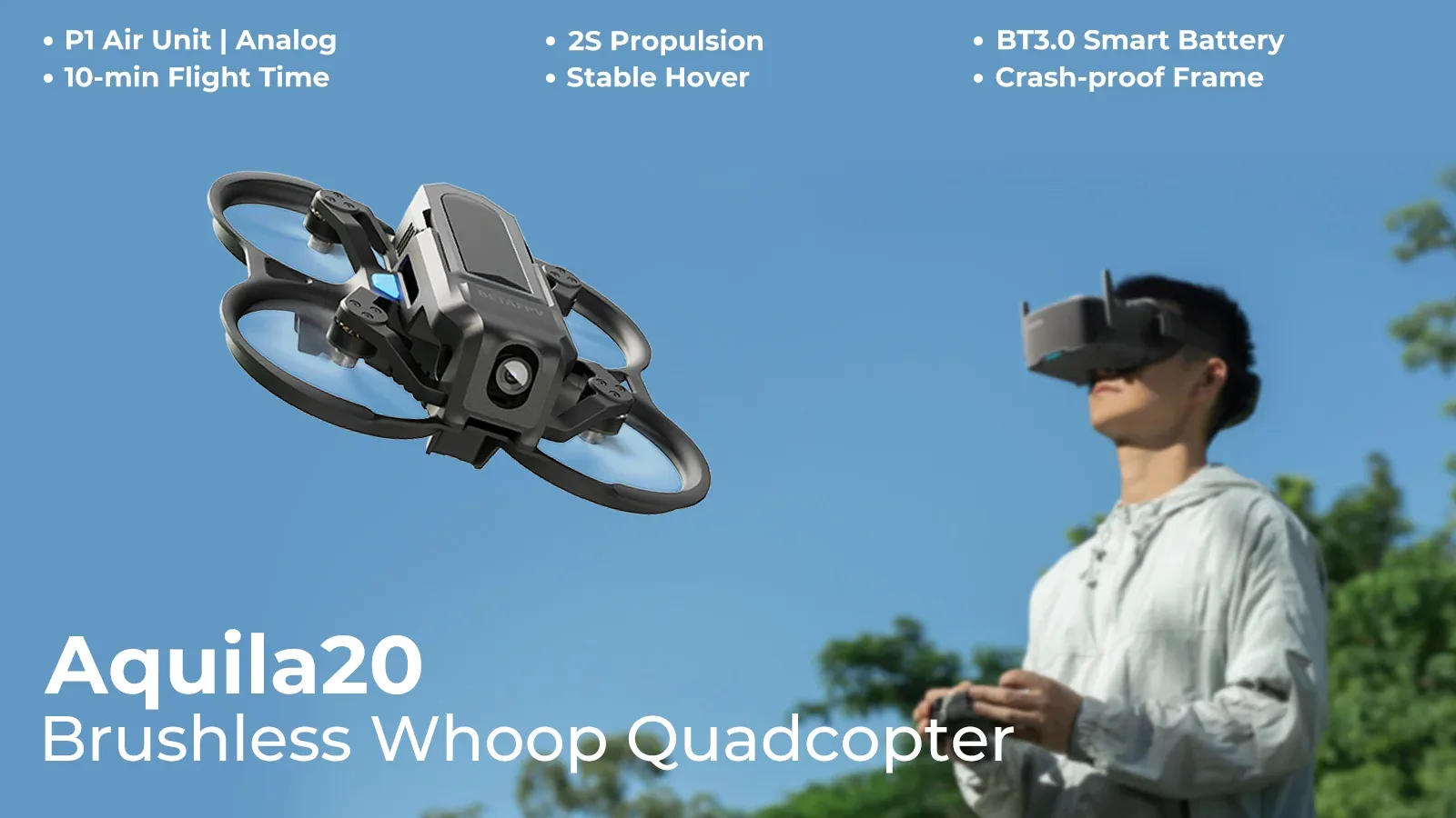 Aquila20 Brushless Whoop Quadcopter