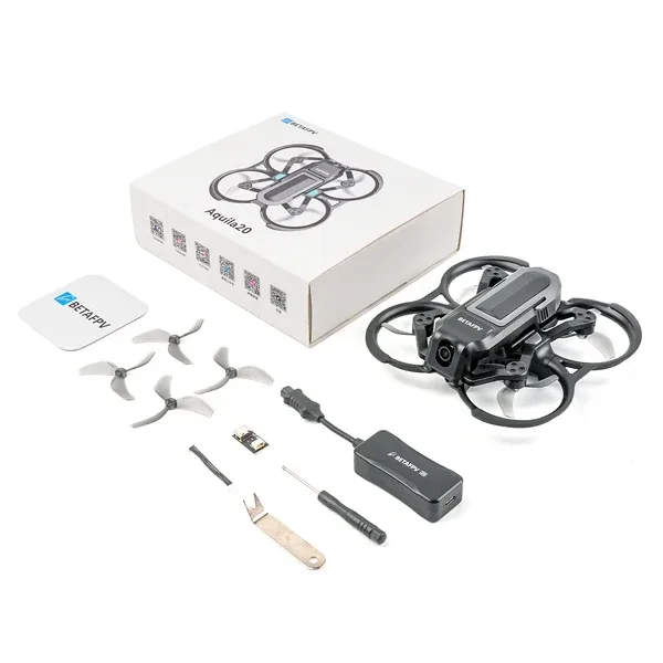Zawartość zestawu Aquila20 Brushless Whoop Quadcopter