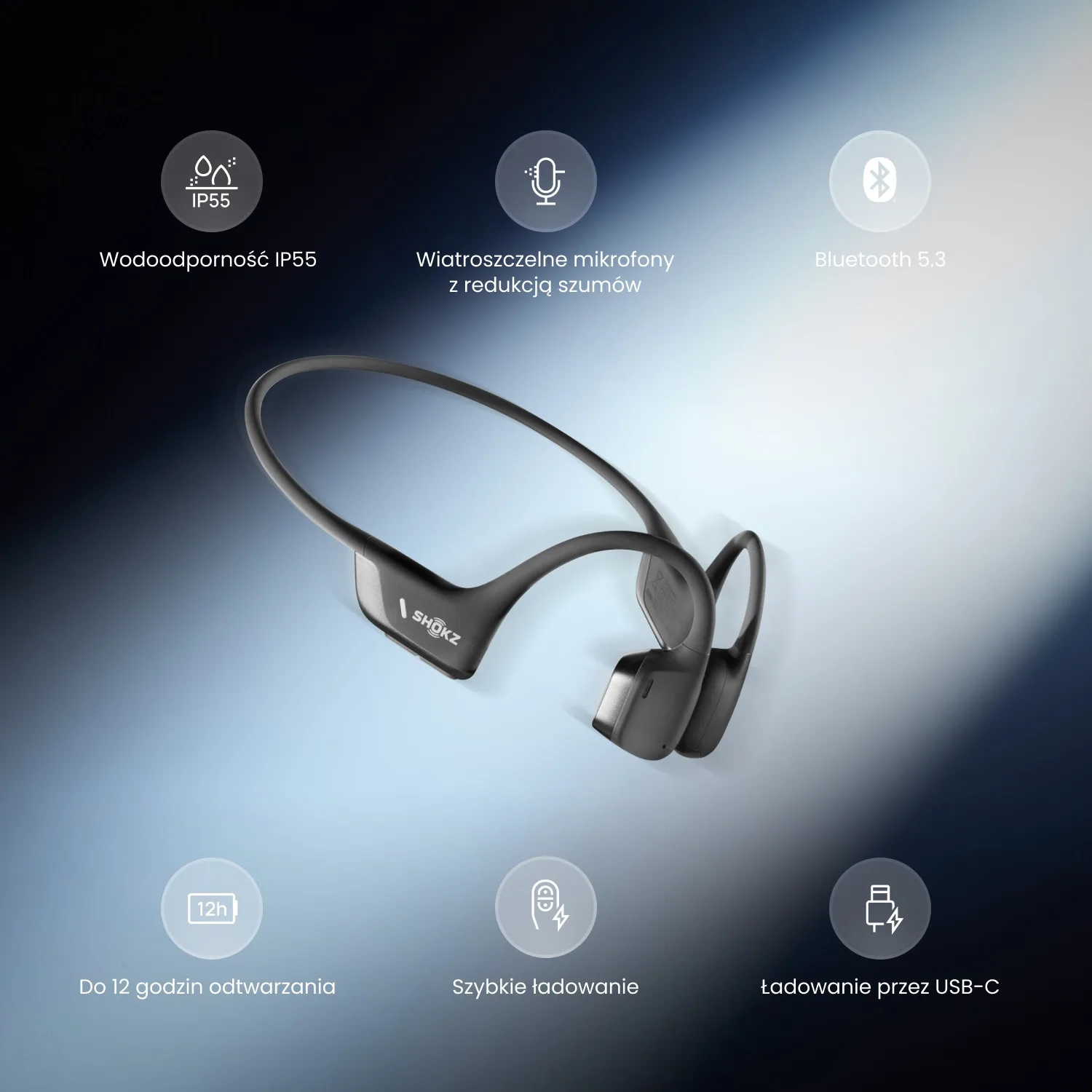 Wydajne baterie Shokz OpenFit Air