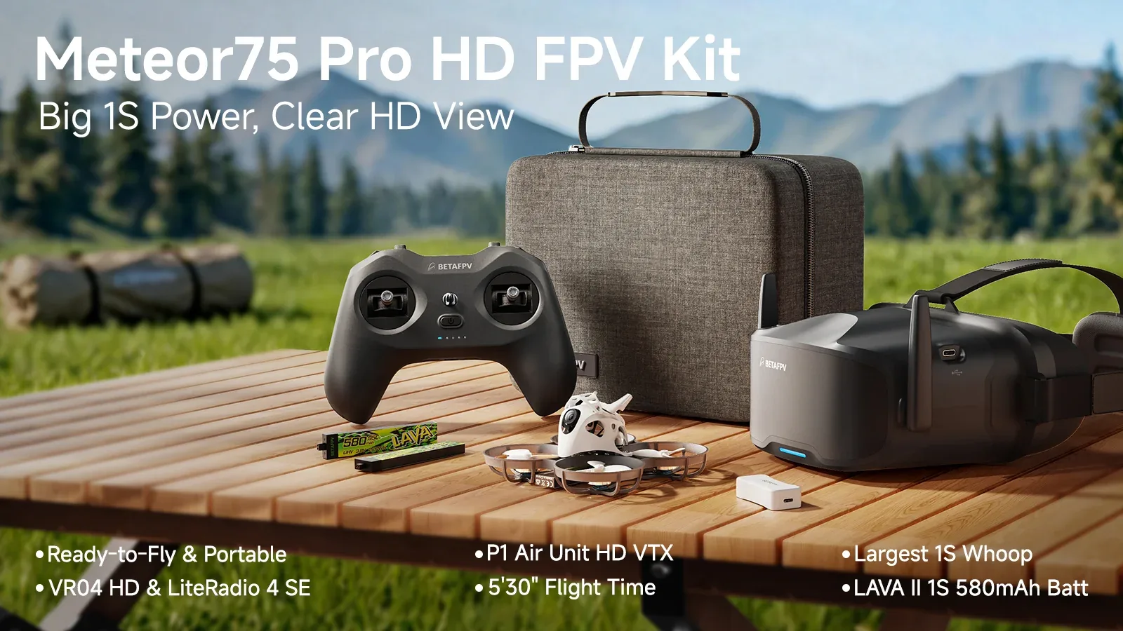 Meteor75 Pro HD FPV Kit – duża moc 1S i wyraźny obraz HD