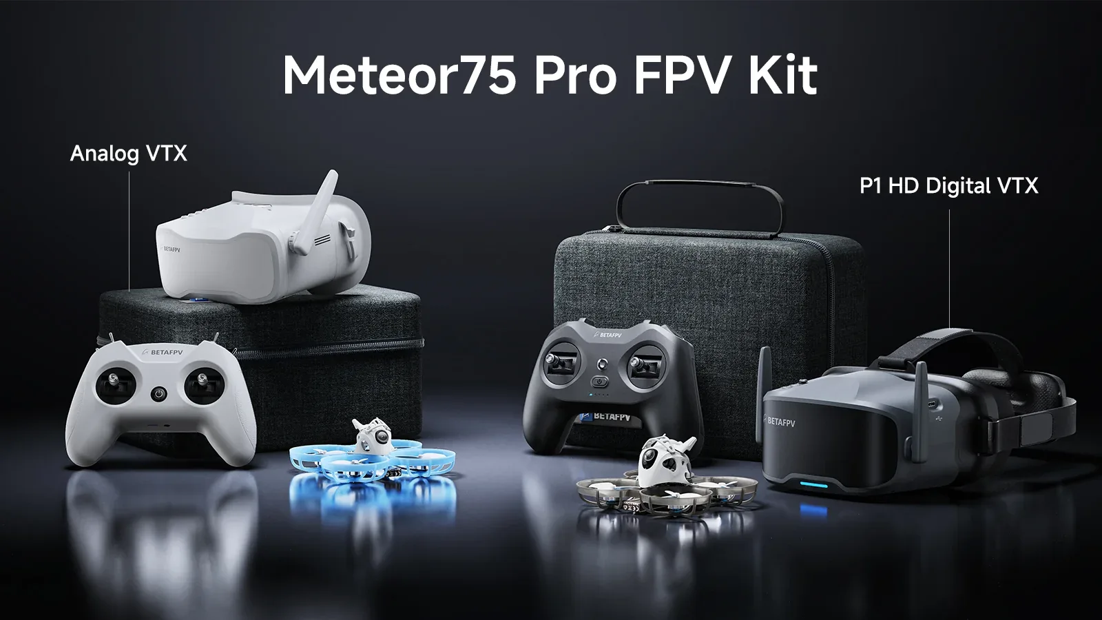 Meteor75 Pro FPV Kit – analogowy VTX a cyfrowy P1 HD VTX