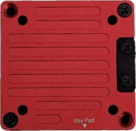Obudowa CNC HDZero Freestyle V2 VTX od strony radiatora i złącza Key Pad
