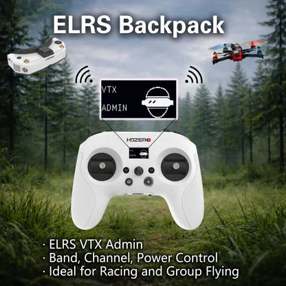 ELRS Backpack i VTX Admin w HDZero Radio