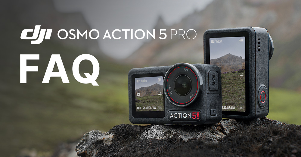 DJI Osmo Action 5 Pro najczęściej zadawane pytania - FAQ