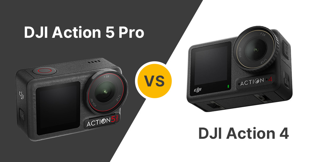 DJI Action 5 Pro vs Action 4 - Porównanie