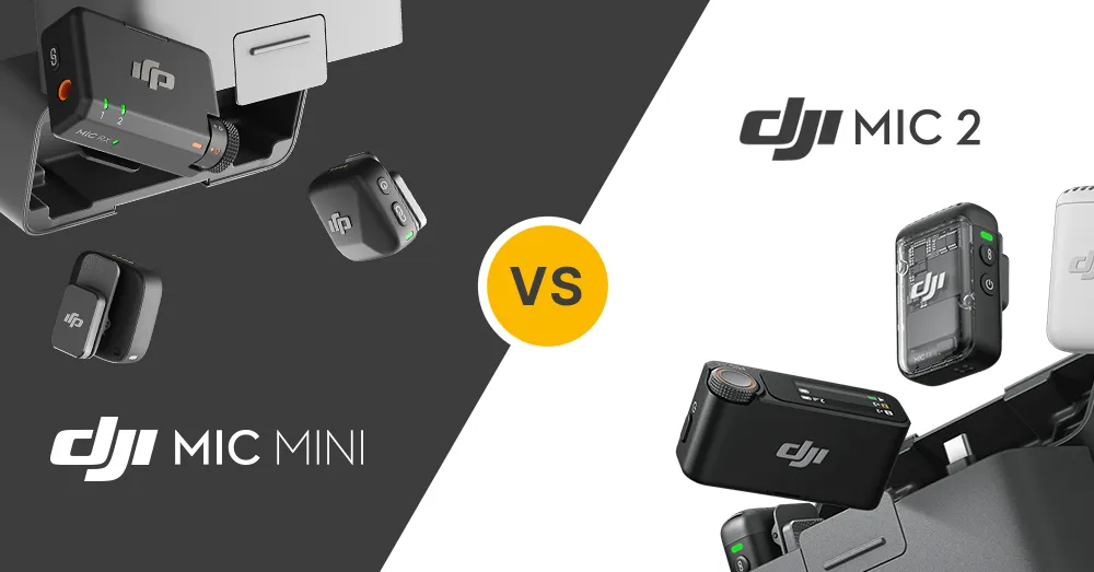 DJI Mic Mini vs DJI Mic 2 - porówananie mikrofonów