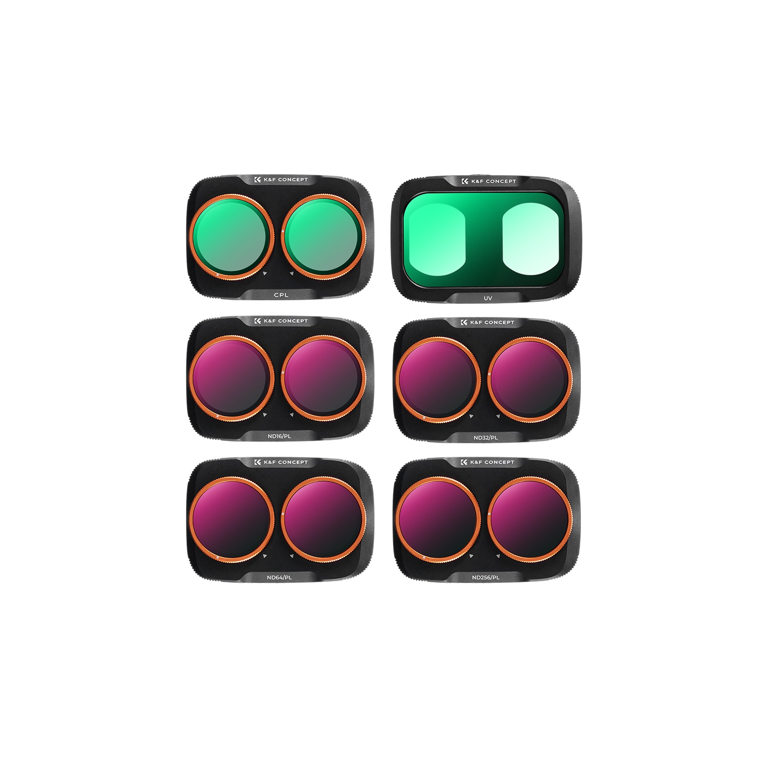 K&F Concept zestaw 6 filtrów ND/PL UV CPL do DJI Osmo Pocket 4P