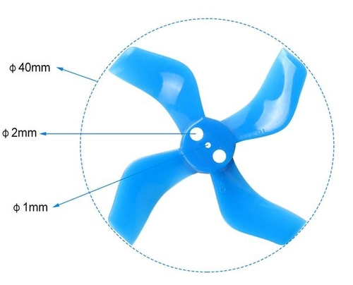 Śmigła Gemfan 40mm 4 łopaty BetaFPV 1,0 mm