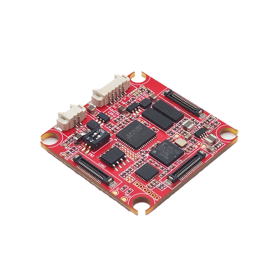 Adapter HDZero do analogowej kamery FPV - widok złącz i elektroniki