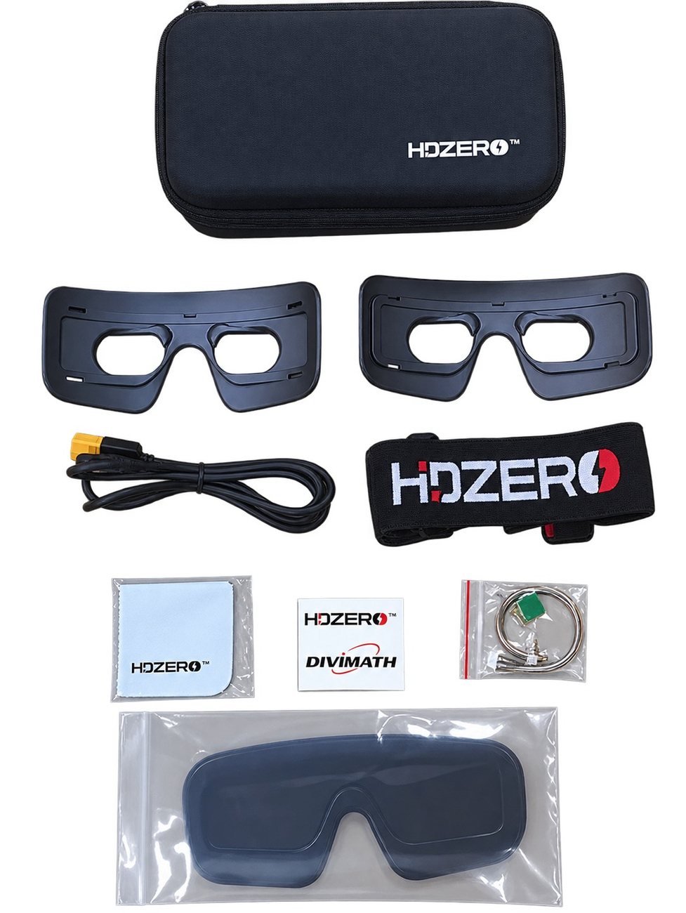 Akcesoria w zestawie z goglami HDZero Goggle 2