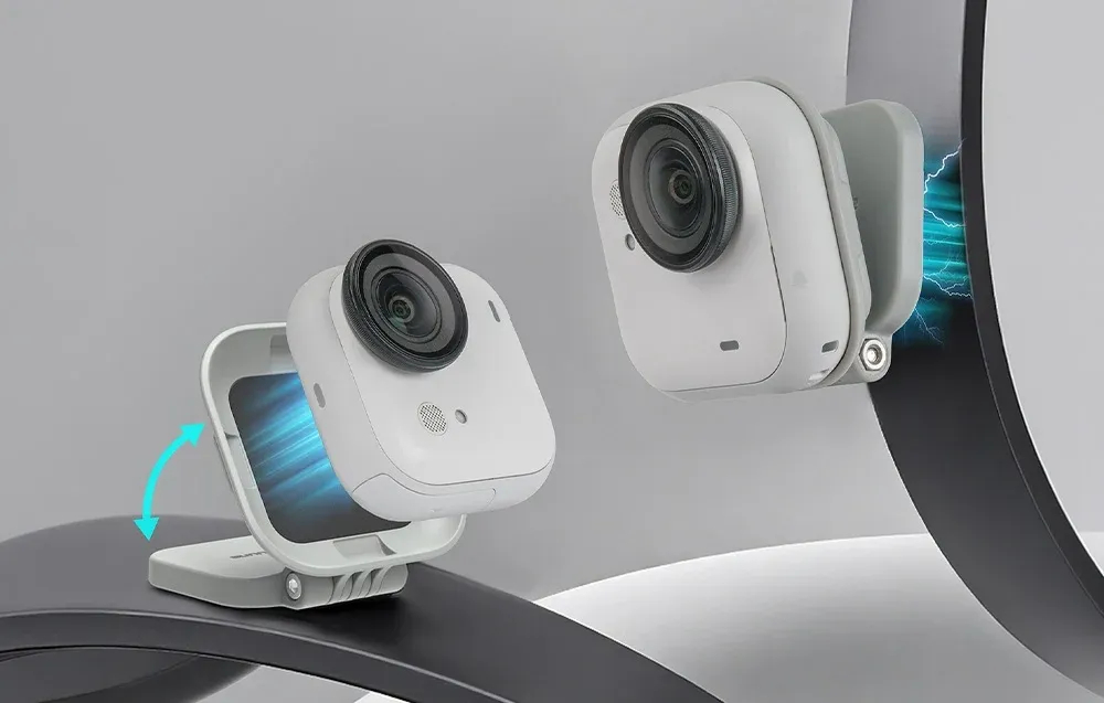 Regulowany uchwyt Sunnylife do nagrywania pionowo i poziomo kamerą Insta360 GO Ultra