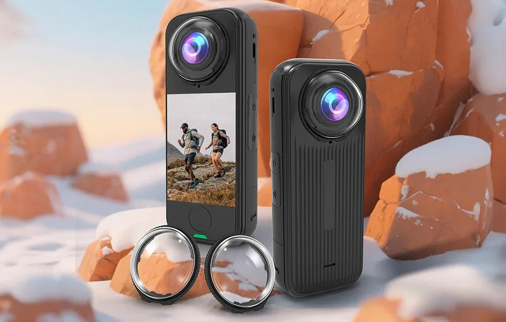 Osłona ochronna obiektywu Puluz dla Insta360 X4 Air ze szkłem hartowanym
