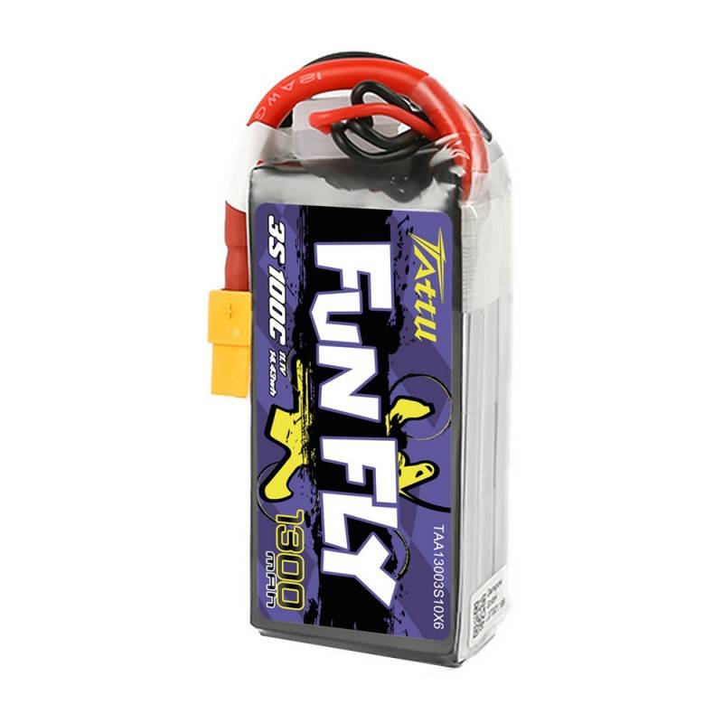 Akumulator Tattu Funfly 1300mAh 11,1V 100C 3S1P - złącza