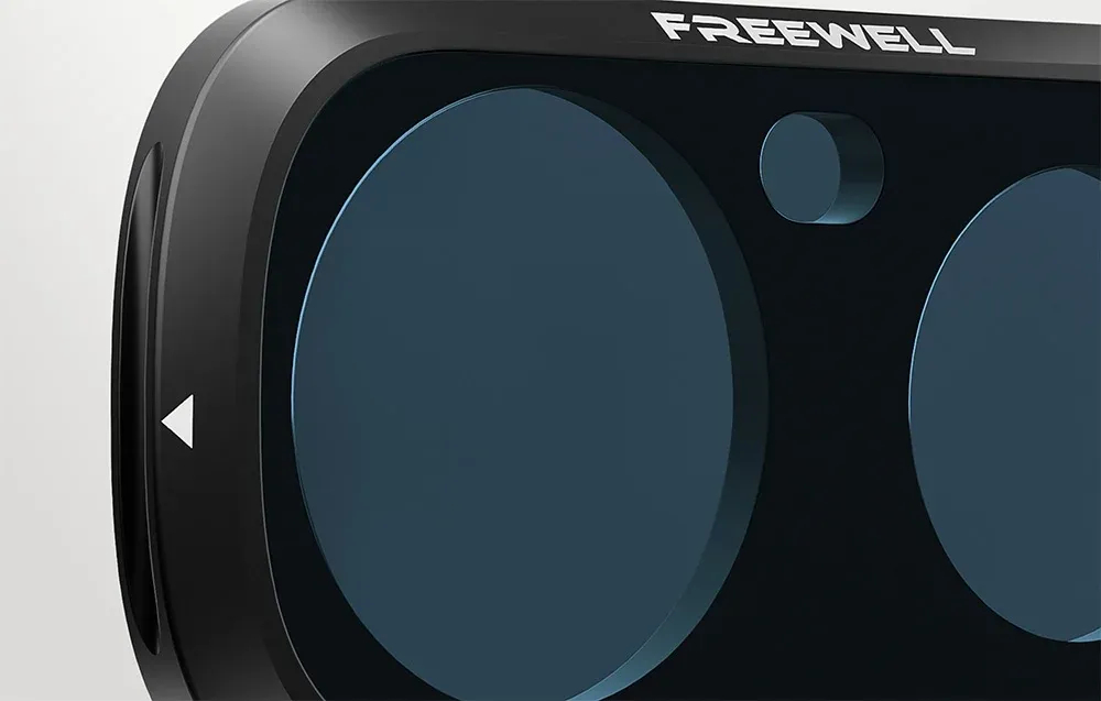 Zbliżenie na filtr LPR Freewell Insta360 Luna Ultra