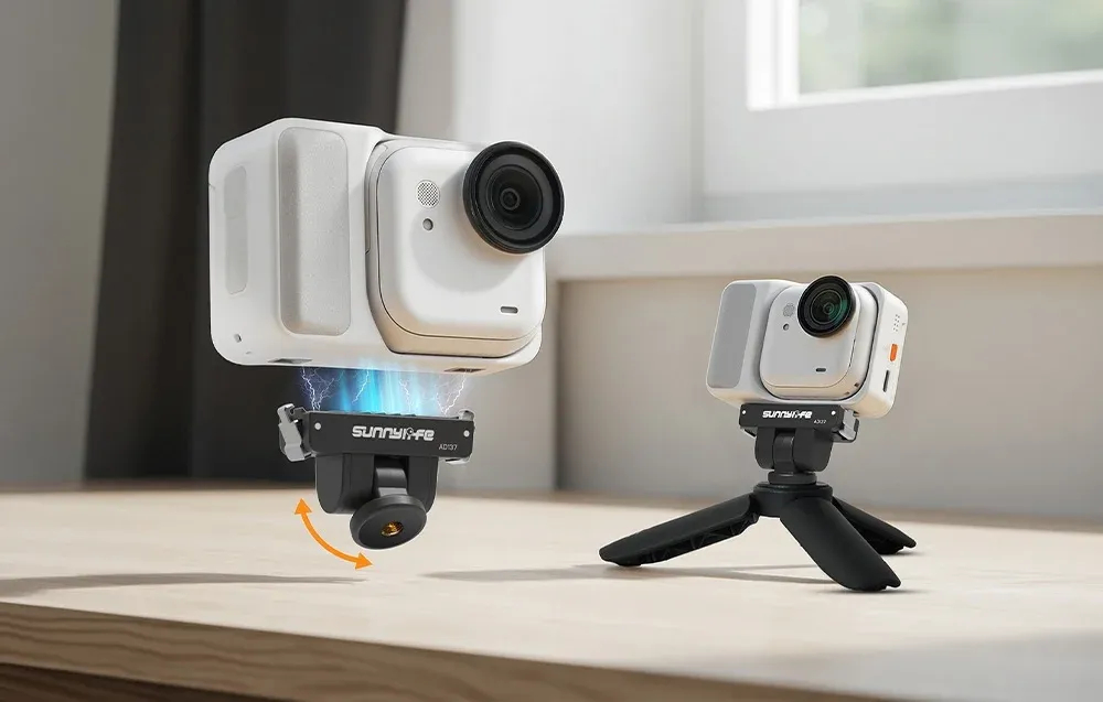 Szybkozłączka 1/4 cala z obrotem 180 stopni Sunnylife do Insta360 GO Ultra