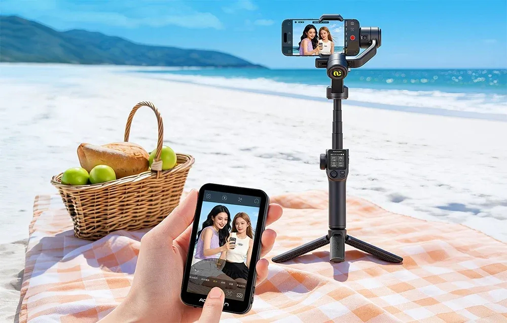 AOCHUAN S3 stabilizacja 3-osiowa