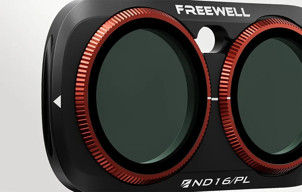 Zbliżenie filtra Freewell ND16/PL Insta360 Luna Ultra