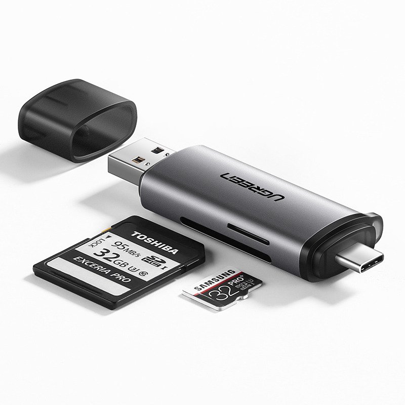 Kompaktowy adapter USB + USB-C UGREEN