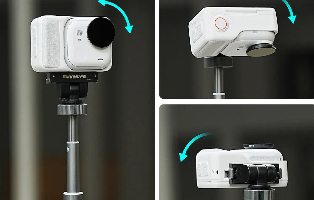 Regulacja kąta szybkozłączki Sunnylife GU-AD137 do Insta360 GO Ultra