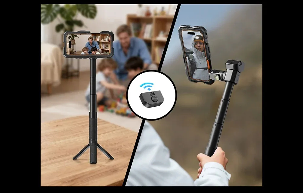 Freewell Genius Rig iPhone 17 Pro uchwyty i pilot