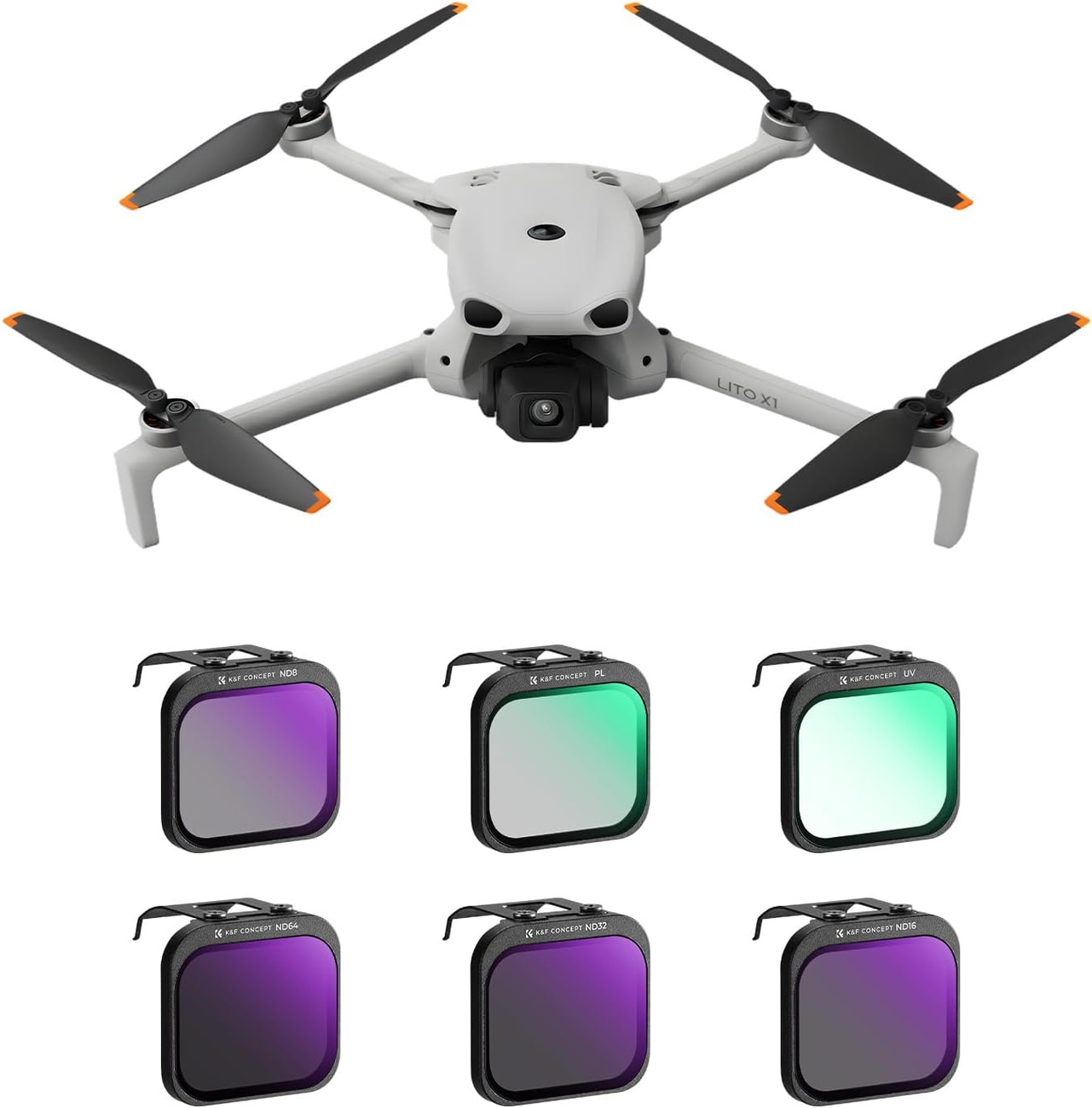 Filtry ND UV CPL K&F Concept do DJI Lito 1