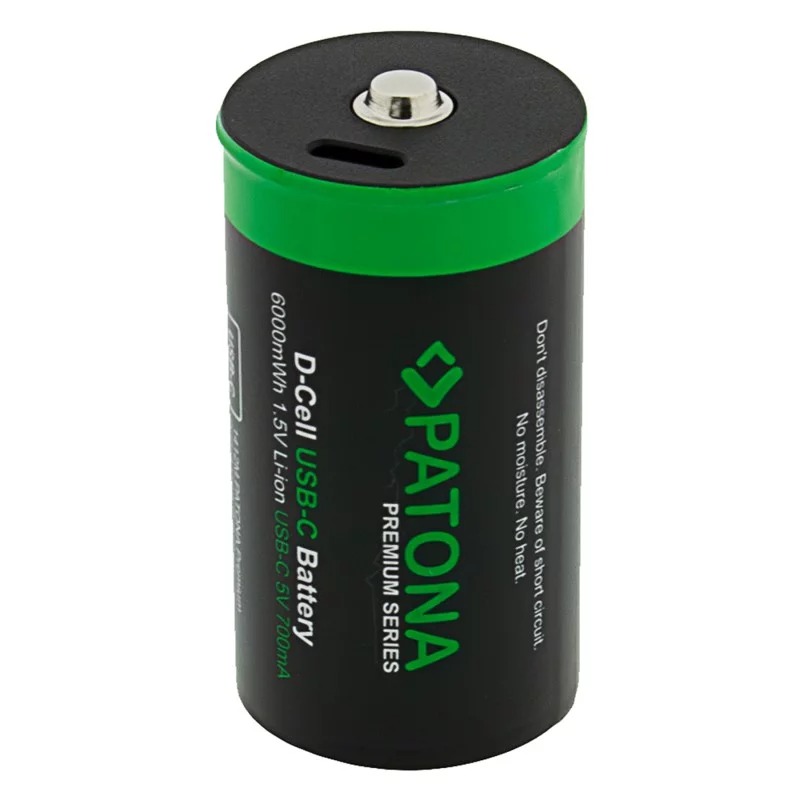 Akumulatory PATONA LR20 Mono D z portem USB-C