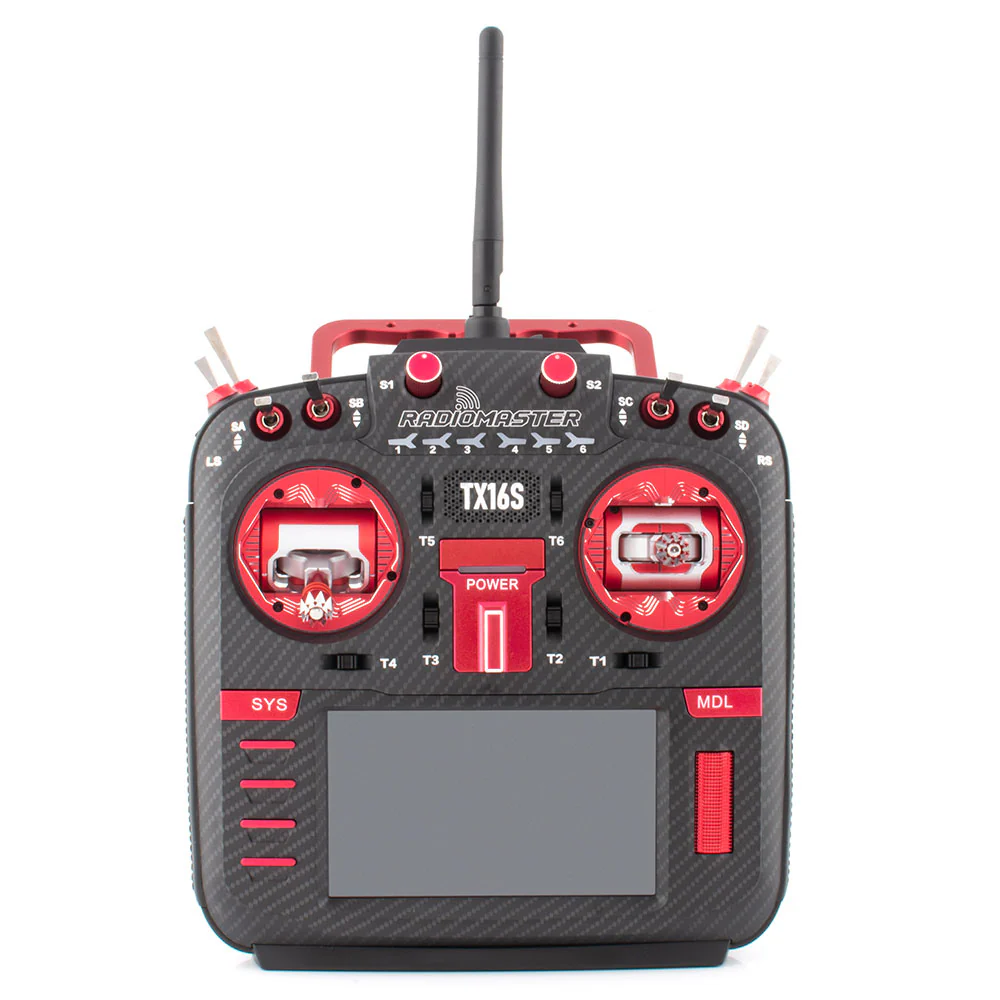 RadioMaster TX16S MKII MAX AG01 Gimbal 4-in-1 RED Radio