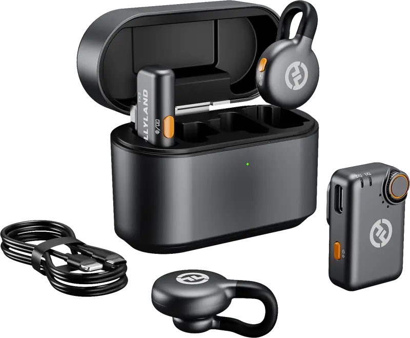 Bezprzewodowy mikrofon Hollyland LARK M2S Combo (Space Grey