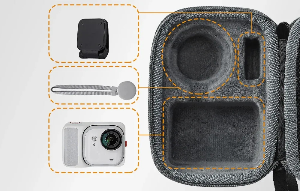 Wnętrze etui Sunnylife GU-B042 do Insta360 GO Ultra