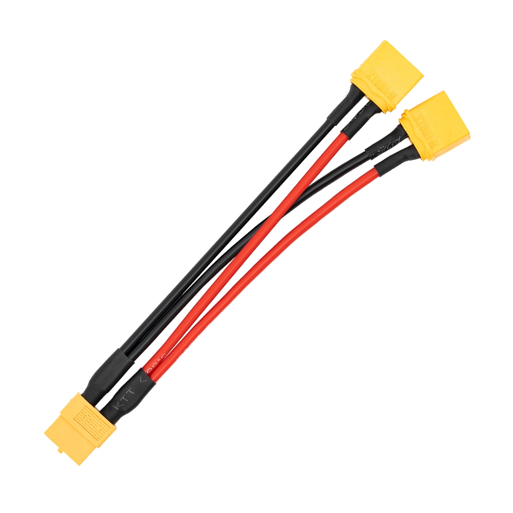 Kabel rozdzielający ToolkitRC XT60 żeński na dwa złącza XT60 męskie