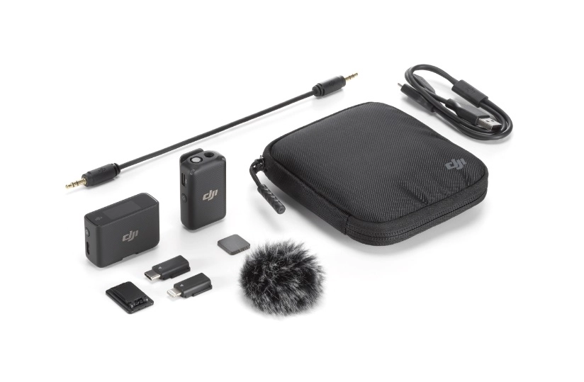 DJI Mic Wireless Lavalier Microphone Video Recording TX+TX+RX with Charging  Case