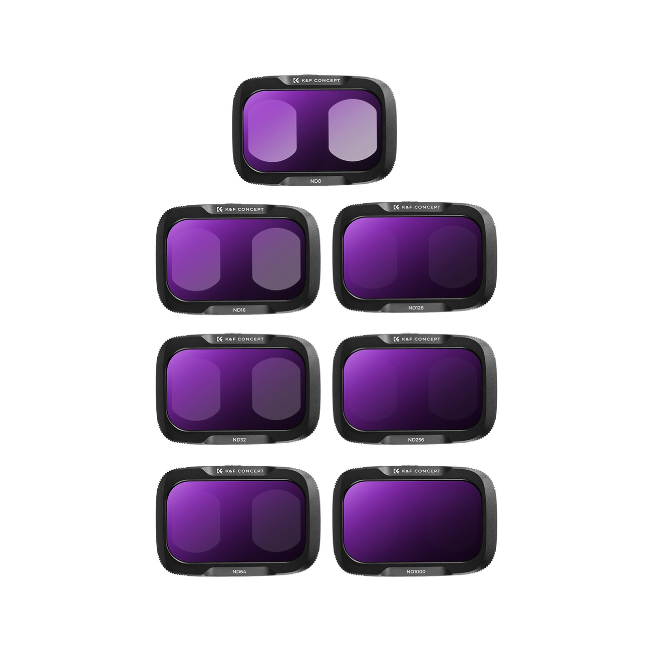 Zestaw 7 filtrów ND K&F Concept do kamery DJI Osmo Pocket 4P