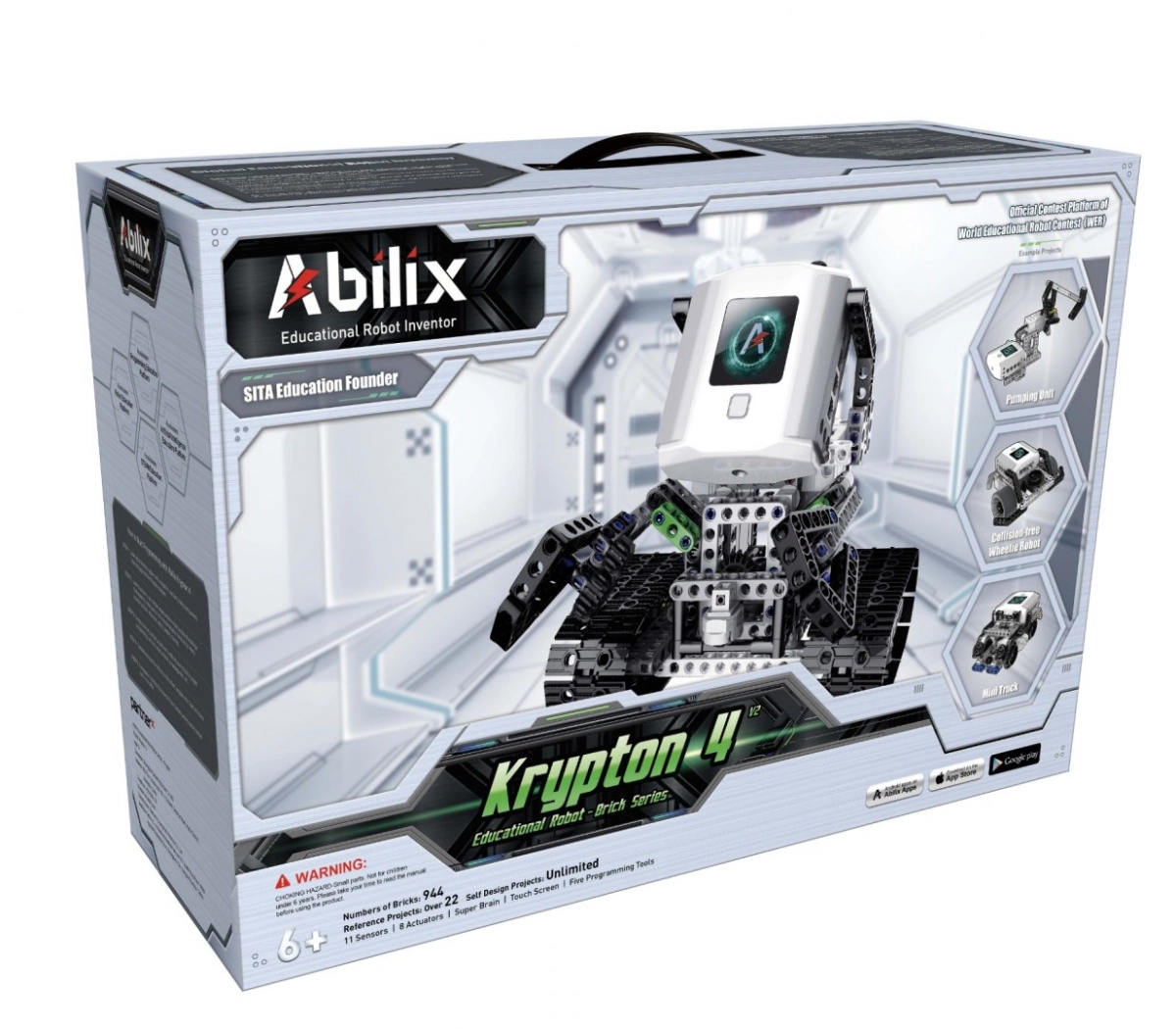 Krypton 4 V2 EDU educational robot - MegaDron