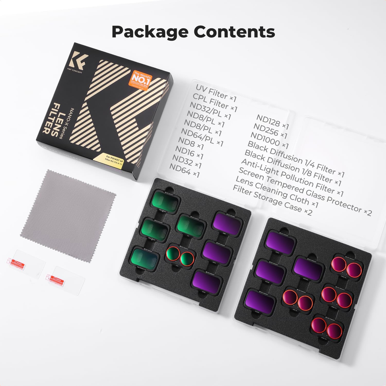 Zestaw filtrów K&F Concept SKU.2277 w etui