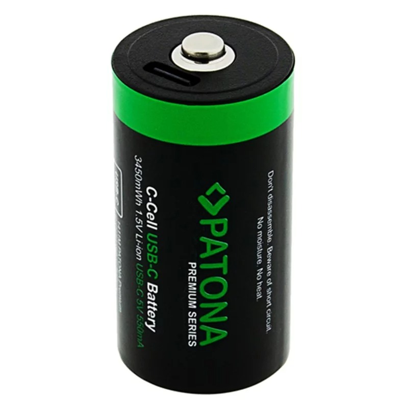 Akumulatory PATONA LR14 Baby C z wejściem USB-C