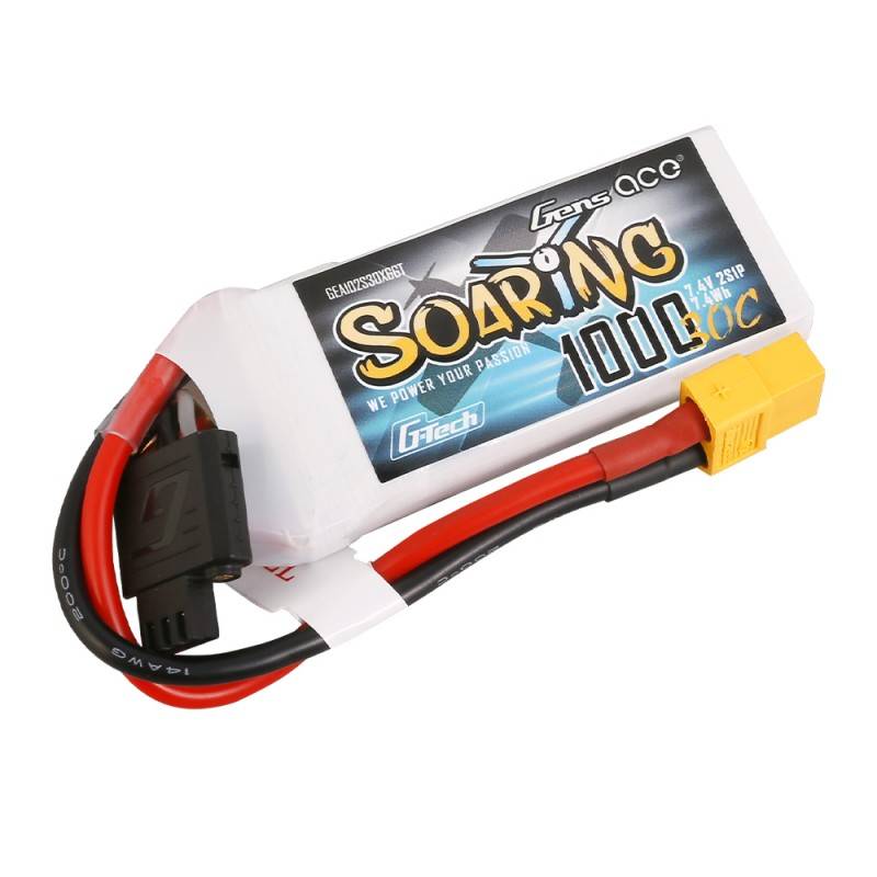Akumulator Gens Ace G-Tech Soaring 1000mAh 7.4V 30C 2S1P XT60 - widok produktu