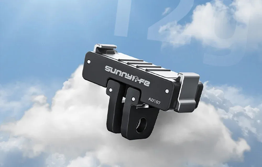 Adapter Sunnylife ON-AD107 używany z akcesoriami montażowymi do kamer sportowych