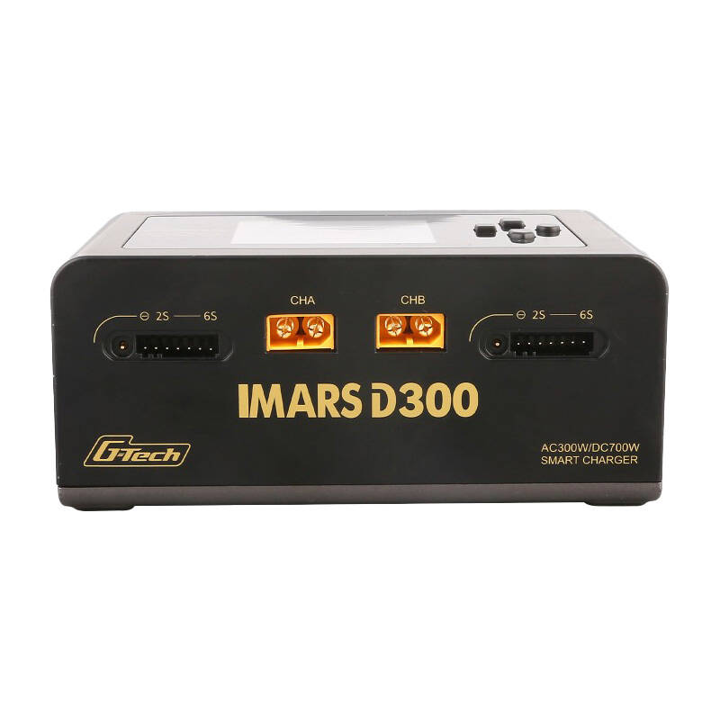 Ładowarka Gens Ace IMARS D300 z widocznym ekranem